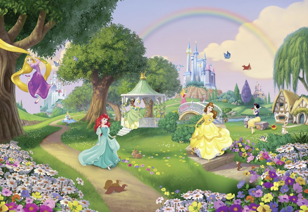 8-449 Фотообои Komar "Disney Princess Rainbow"